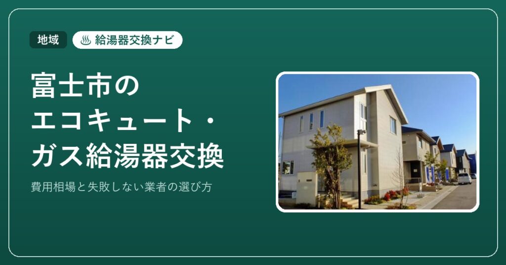 富士市のエコキュート・ガス給湯器交換